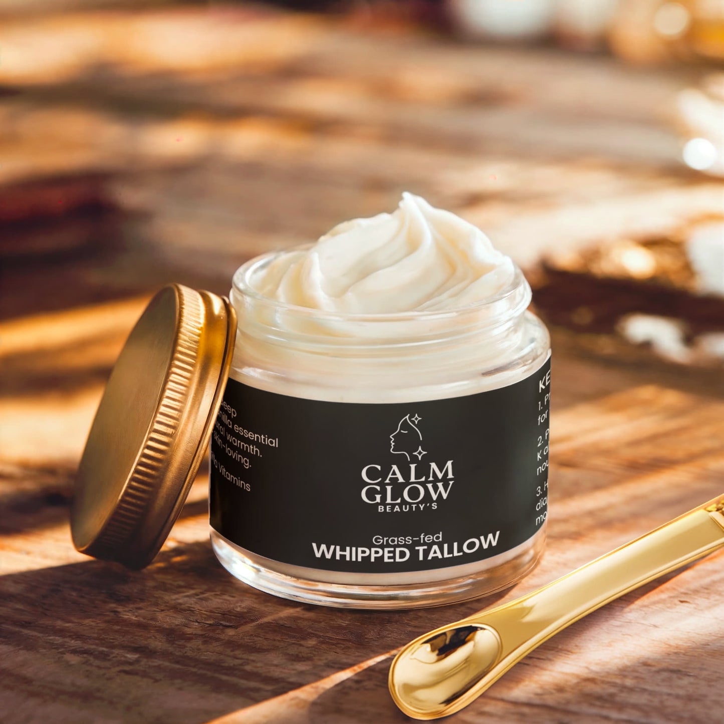 Whipped Grass-Fed Tallow Balm with Vanilla Bean