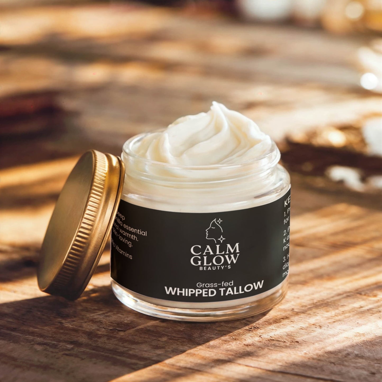 Whipped Grass-Fed Tallow Balm with Vanilla Bean