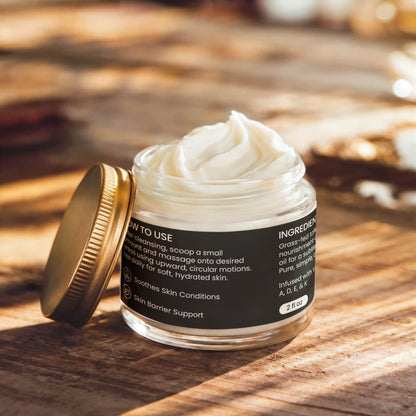 Whipped Grass-Fed Tallow Balm with Vanilla Bean
